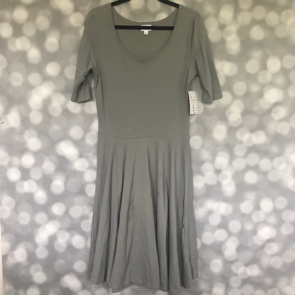 Lularoe Nicole Dress Gray